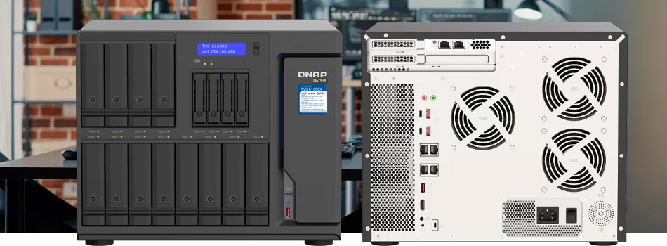 Conexões 10GbE e 2,5GbE para servidor de arquivos - Review TVS-h1688X Qnap