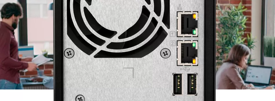 Conexões De Rede - Review TS-216G Pro Qnap