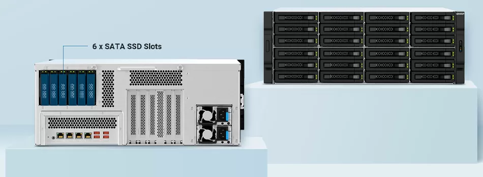 Hardware Híbrido Com HDD e SSD - Post Review TS-h3087XU-RP Qnap