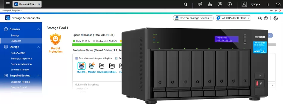 Proteção Aplicável Contra Ransomware - Review TVS-h874T Qnap