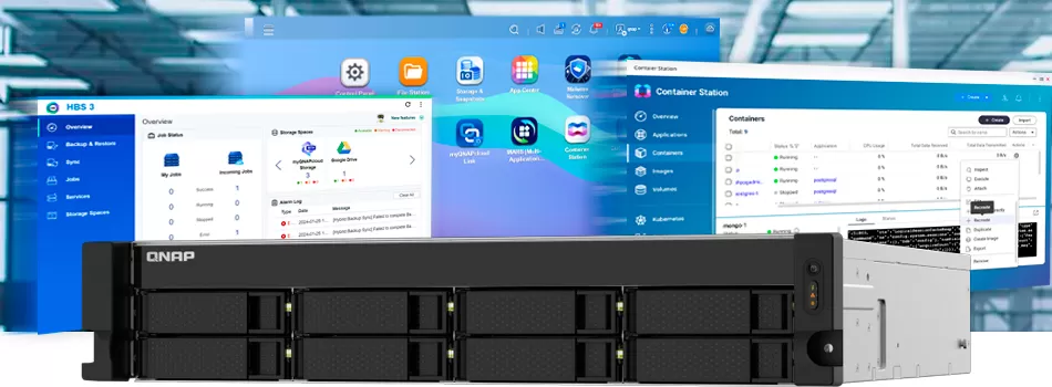 Recursos de software e integração do Qnap TS-832PXU