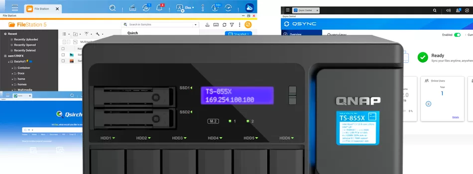 Servidor de arquivos para equipes pequenas e médias - Review TS-855X Qnap